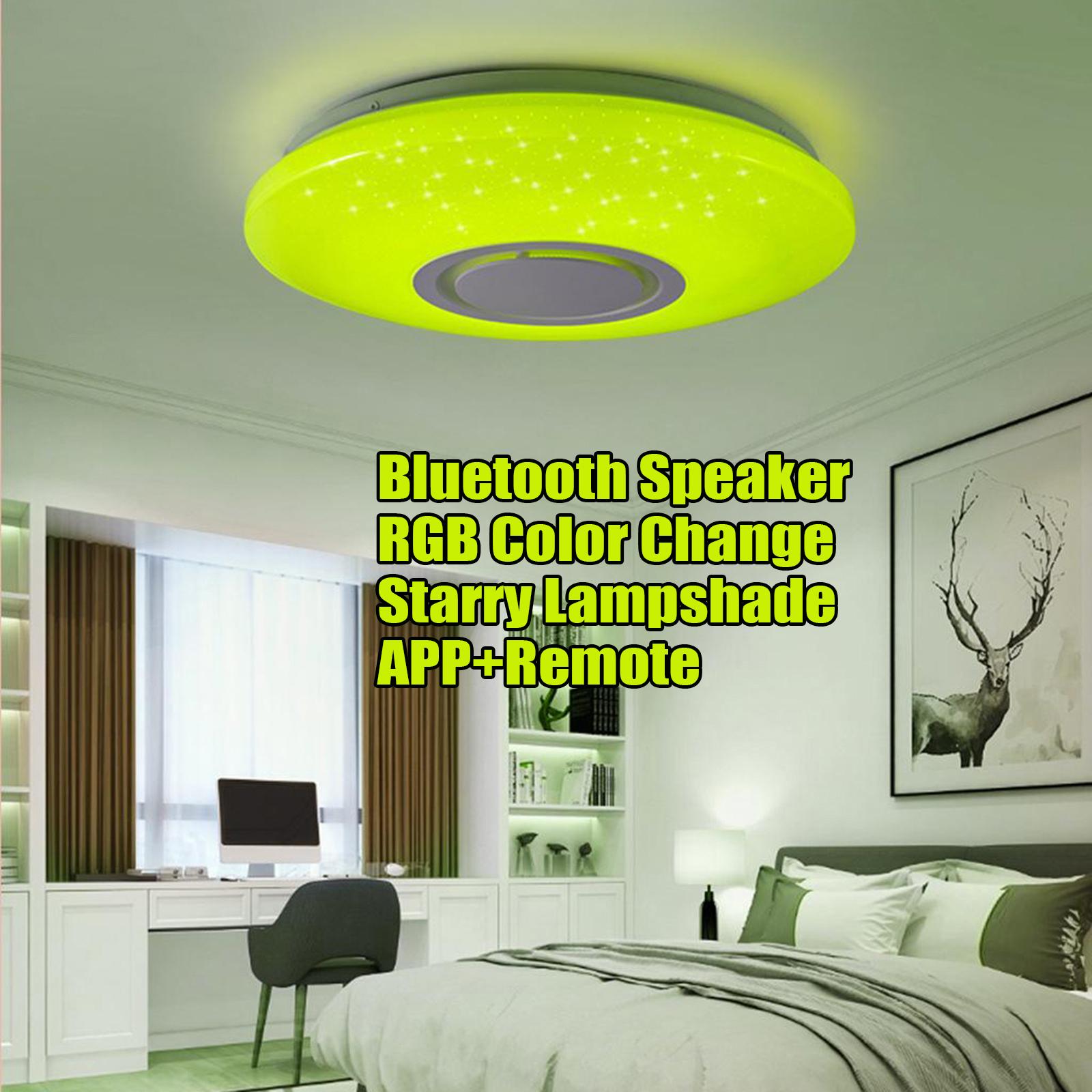 RGB LED Music Ceiling Light APP with Bluetooth Speaker Bedroom Lamps Smart Ceiling Lamp with Remote Control