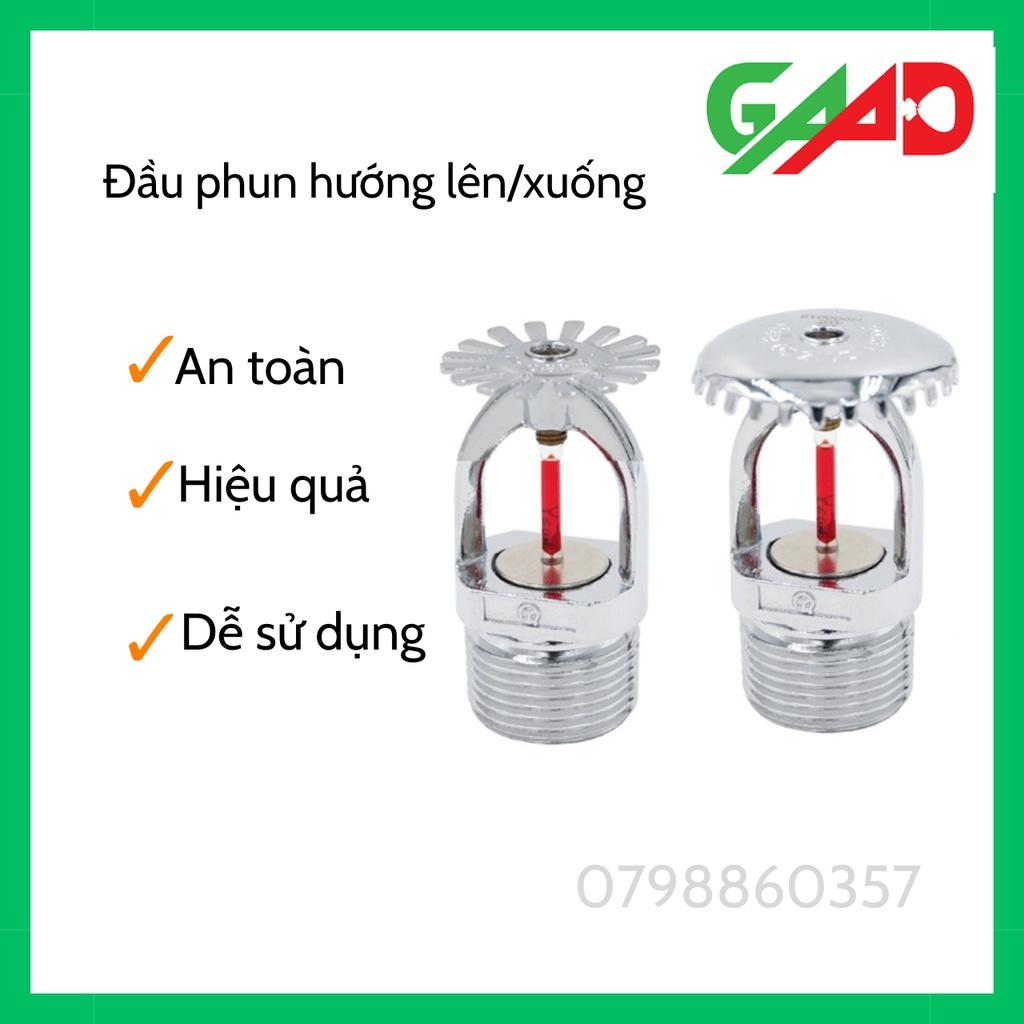 Đầu phun, đầu quay hướng lên, hướng xuống bầu cảm nhiệt 68 độ c (có kiểm định/k kiểm định)