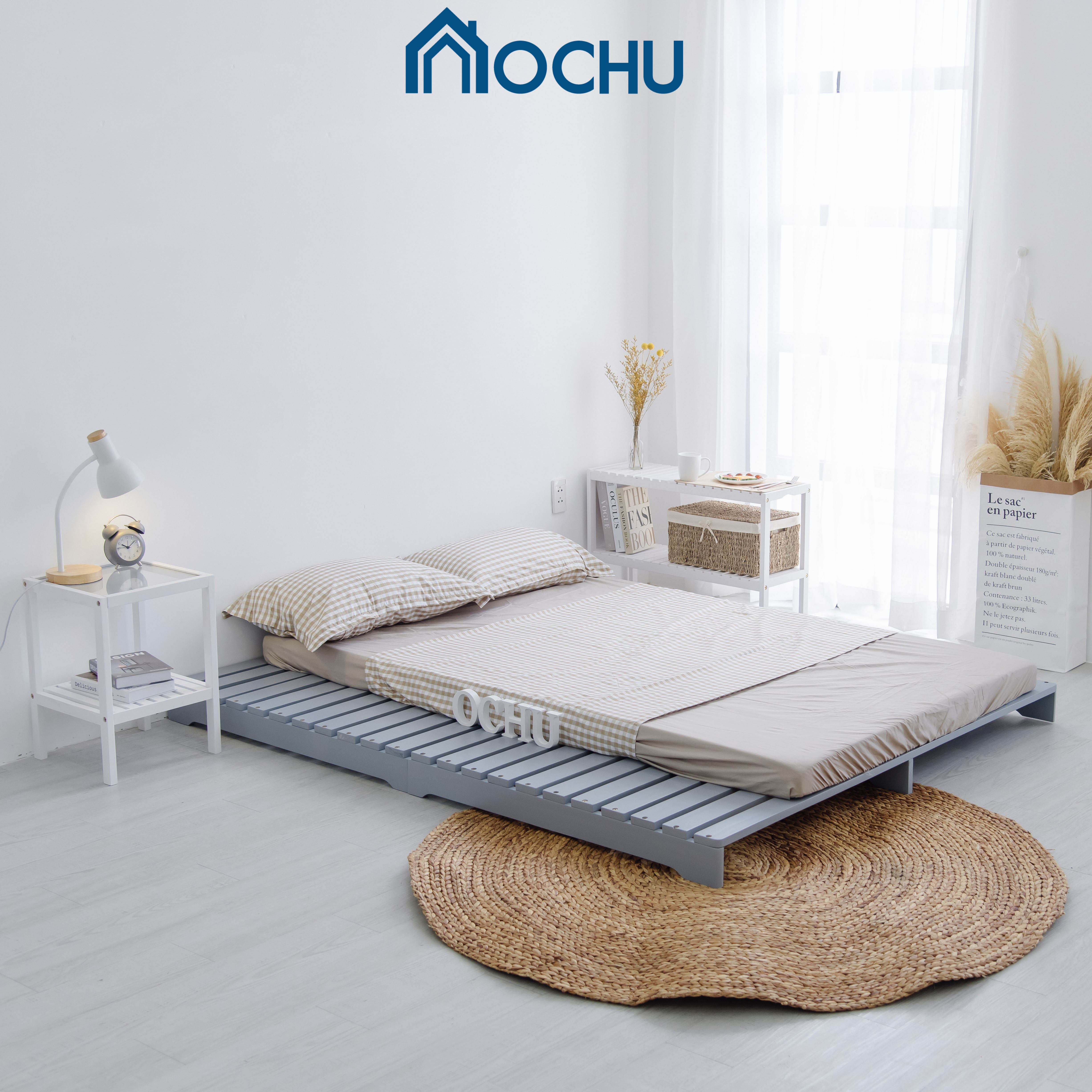 Giường Ngủ Pallet Gỗ Thông OCHU - Pallet Bed - Grey