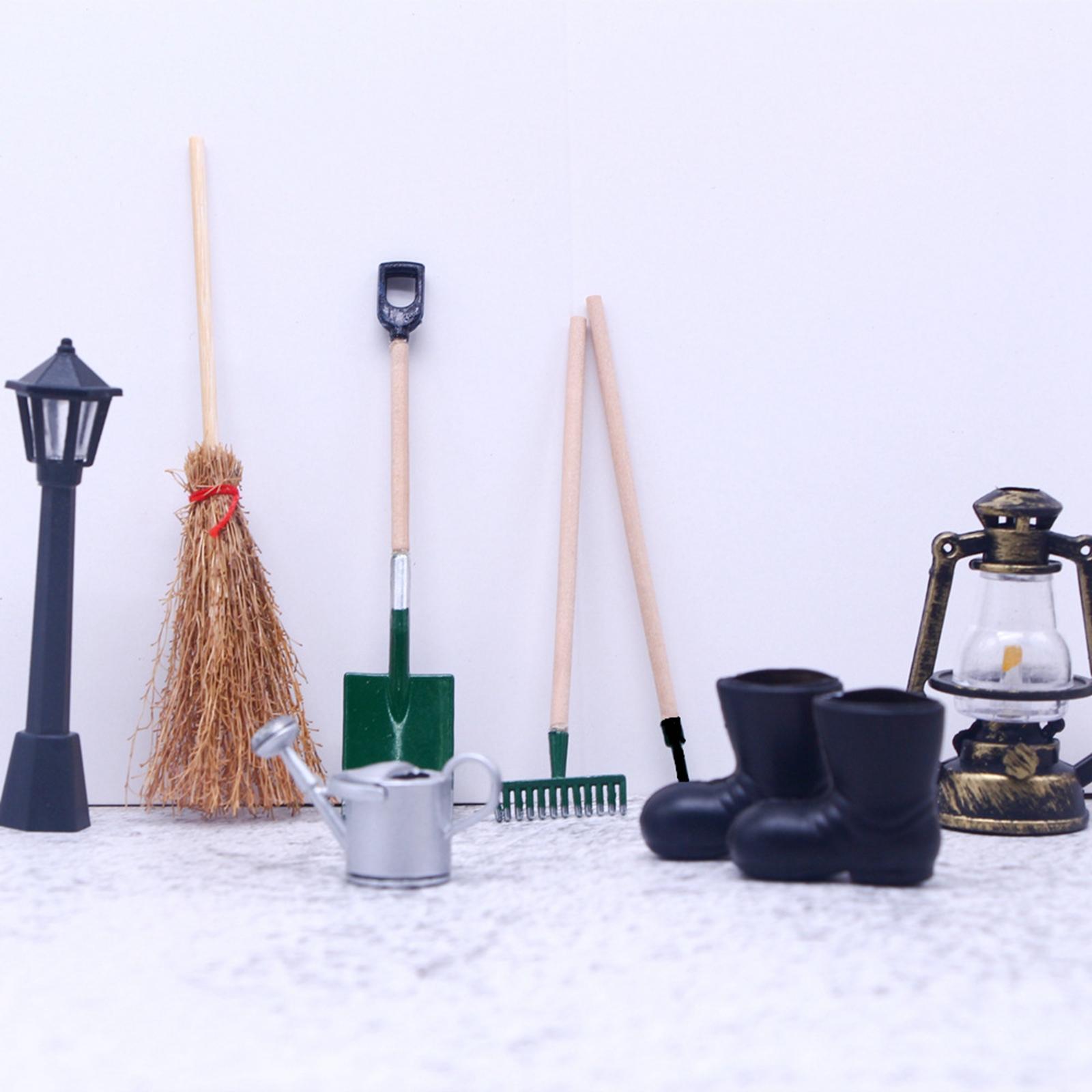 Dollhouse Garden Tools Pretend Play for Fairy Garden Micro Landscape Decor