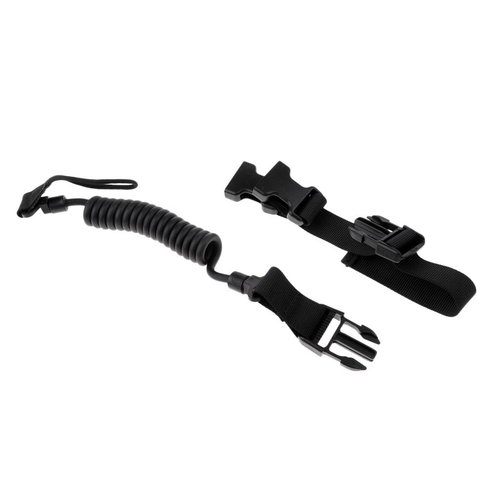 Outdoor Multi-functional Hunting Stainless Steel Spring Lanyard Safety Rope & Keys Flexibility Anti-lost