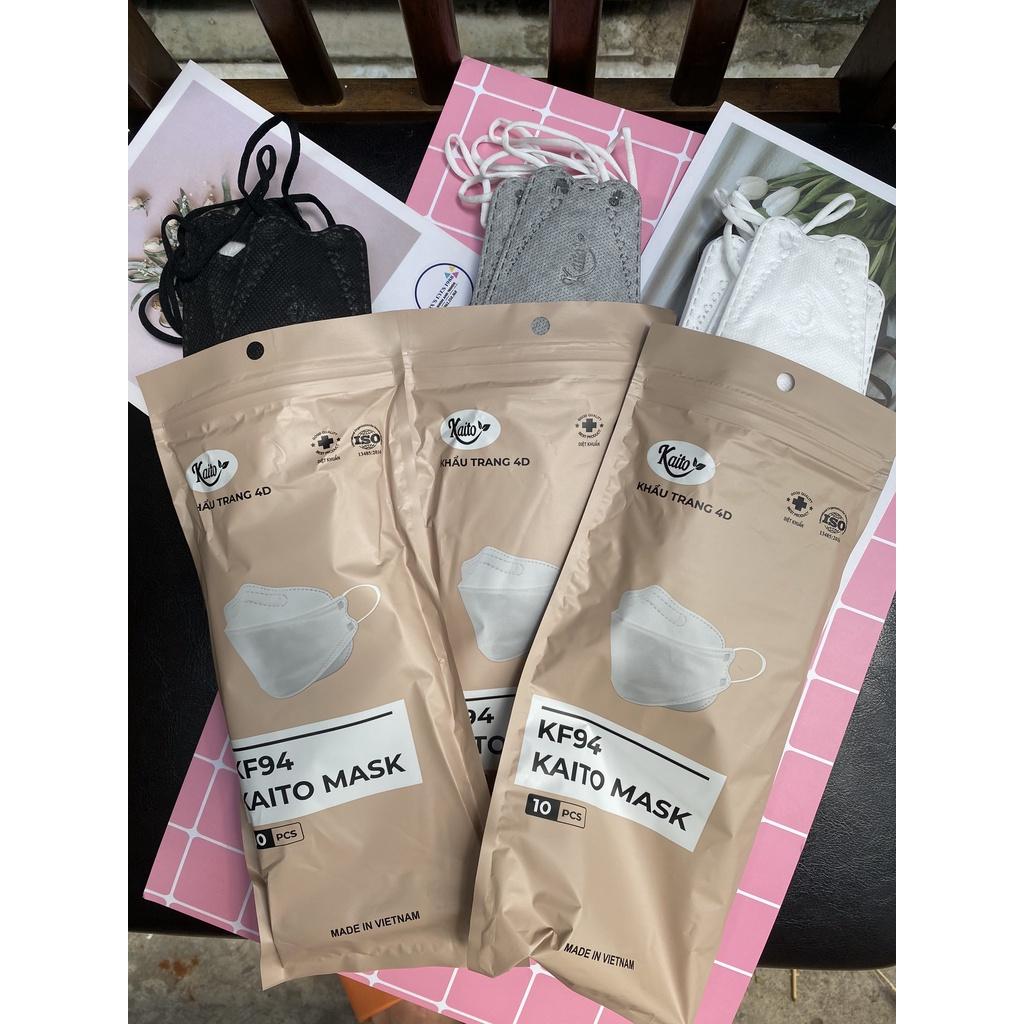 Combo 20 Túi Khẩu Trang 4D MASK KF94 SH Công Nghệ Dập Hàn Quốc, Thiết Kế Thời Trang, Kháng Khuẩn