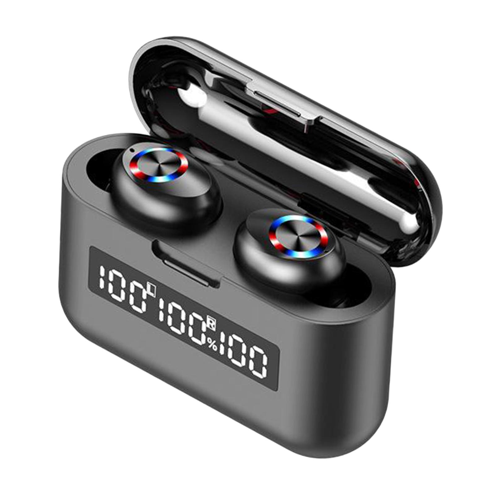 Compact Ture Wireless in-Ear Stereo Bluetooth 5.0 TWS Earphones Headphone Waterproof with Mic Handsfree w/ Charging Case