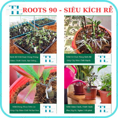 Kích Rễ Roots 90 Plus, thuốc kích rễ cây ( Kích rễ nhanh gấp 3-5 lần)