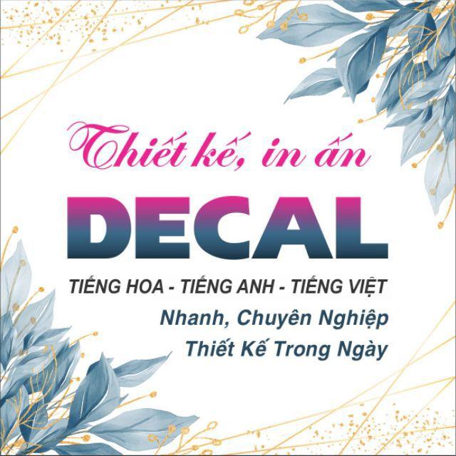 in Decal thiết kế theo yêu cầu