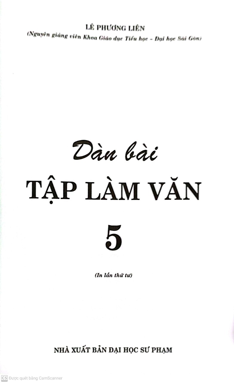 Dàn Bài Tập Làm Văn 5( Tái bản)