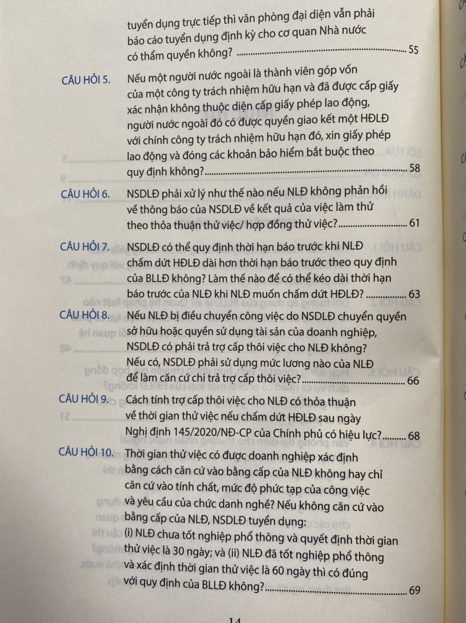 Các Câu Hỏi Thường Gặp Trong Pháp Luật Lao Động