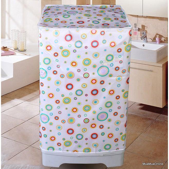 Áo Trùm Máy Giặt Cửa Trước Vải Satin Cao Cấp