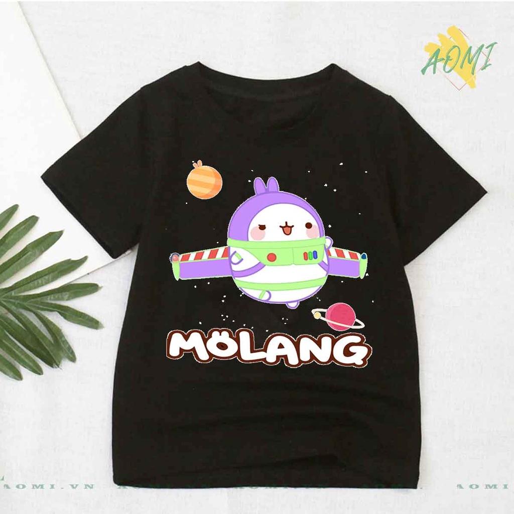 ÁO THUN friend molang vit thỏ cute UNISEX PHÔNG ĐEN TAY NGẮN NAM ...