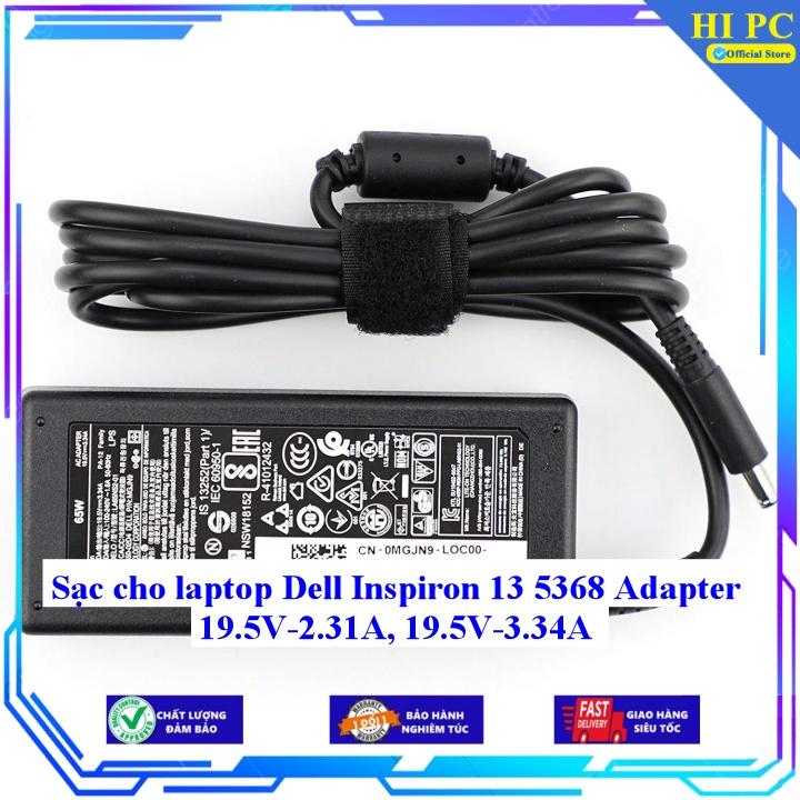 Sạc cho laptop Dell Inspiron 13 5368 Adapter 19.5V-2.31A 19.5V-3.34A - Kèm Dây nguồn - Hàng Nhập Khẩu