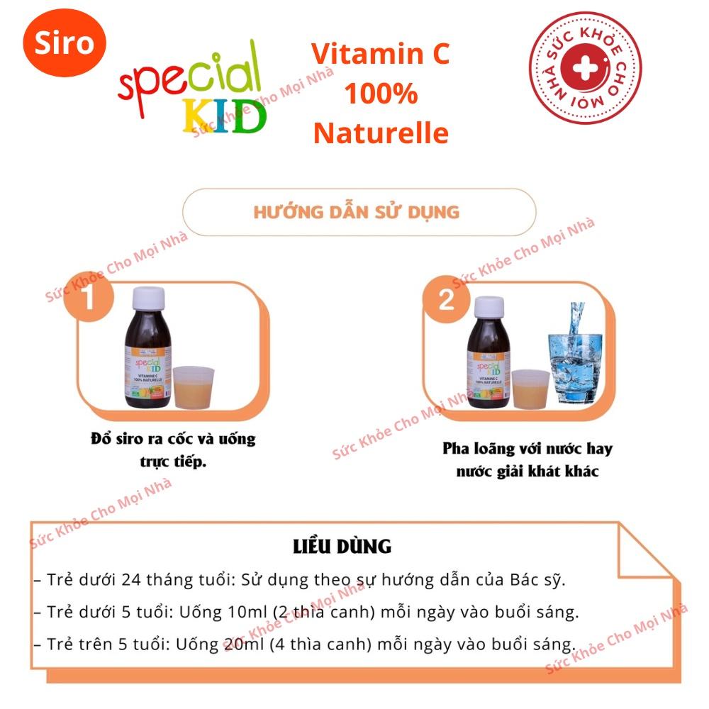 Special Kid Vitamin C Hỗ trợ bổ sung Vitamin C tăng sức đề kháng tăng cường miễn dịch cho bé lọ 125ml