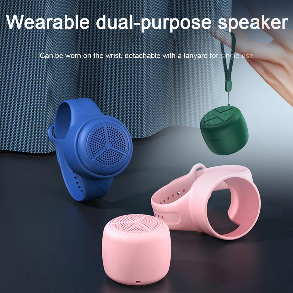 Loa bluetooth không thấm nước tay cầm tay di động mini tws loa bluetooth ipx6 chạy bơi thể thao ngoài trời, hỗ trợ thẻ tf Color: green Woofer Size/Full-Range Size: bluetooth speakers