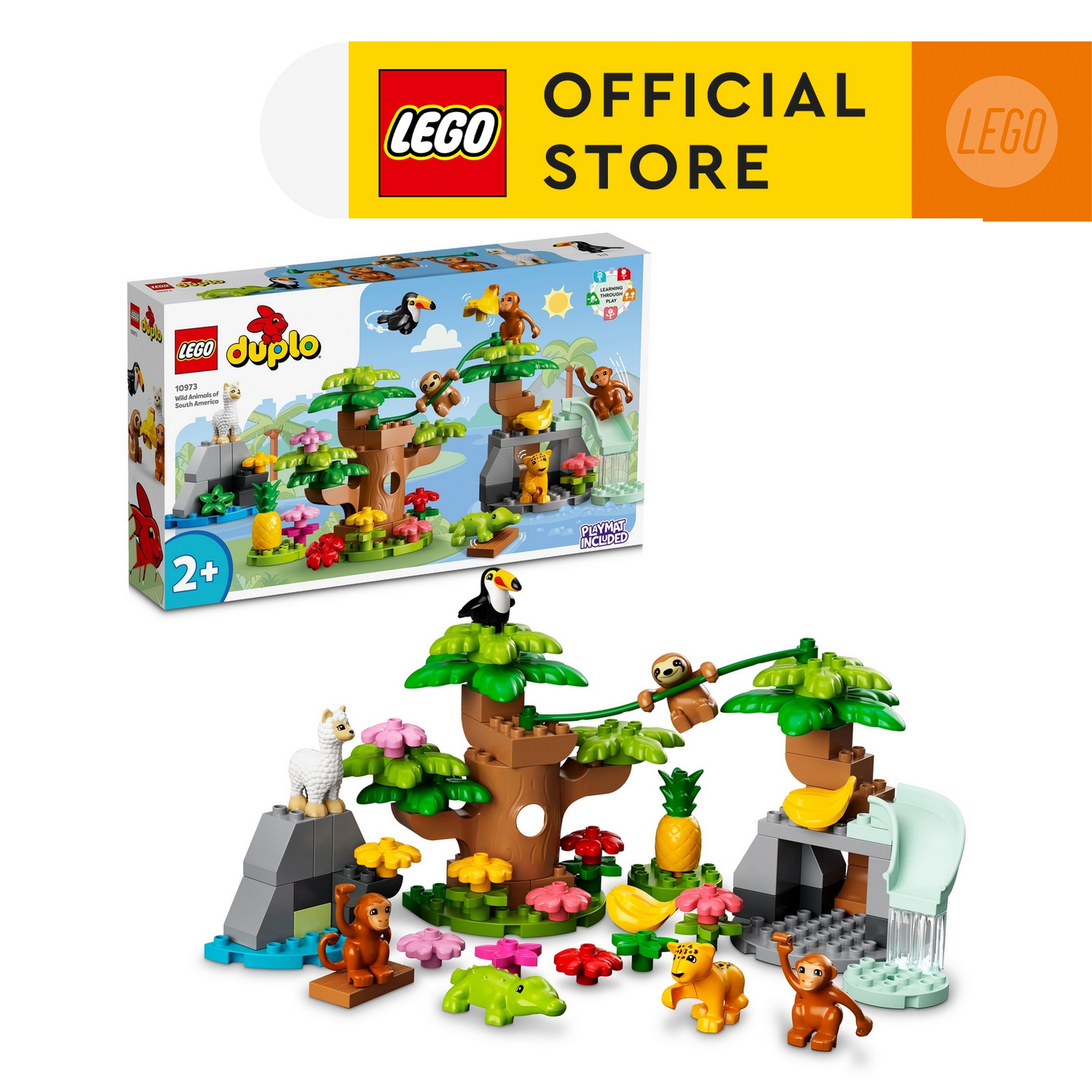 LEGO DUPLO 10973 Khám phá thế giới động vật Nam Mỹ (71 chi tiết)