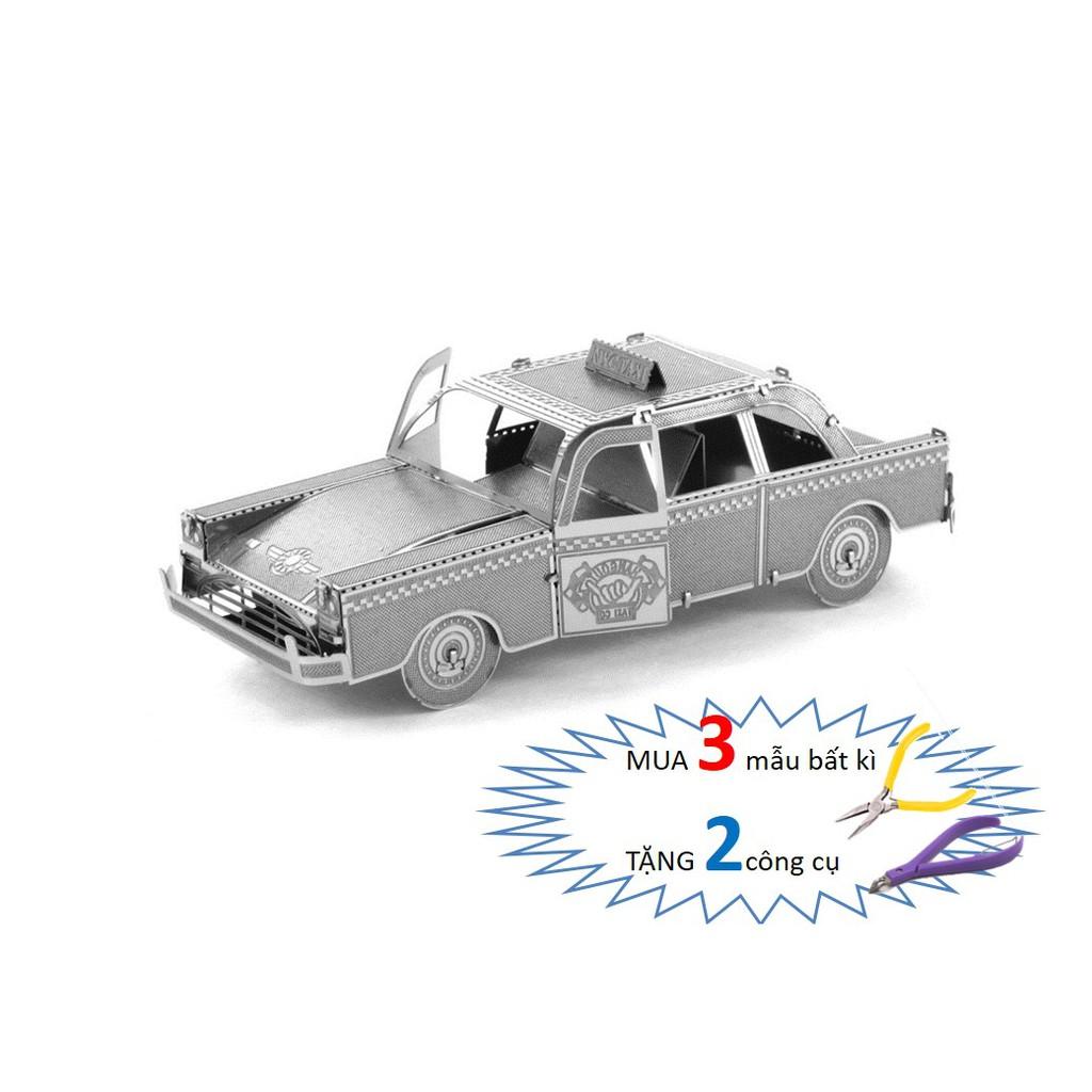 Mô Hình Lắp Ráp 3d Xe Taxi Thành Phố NewYork
