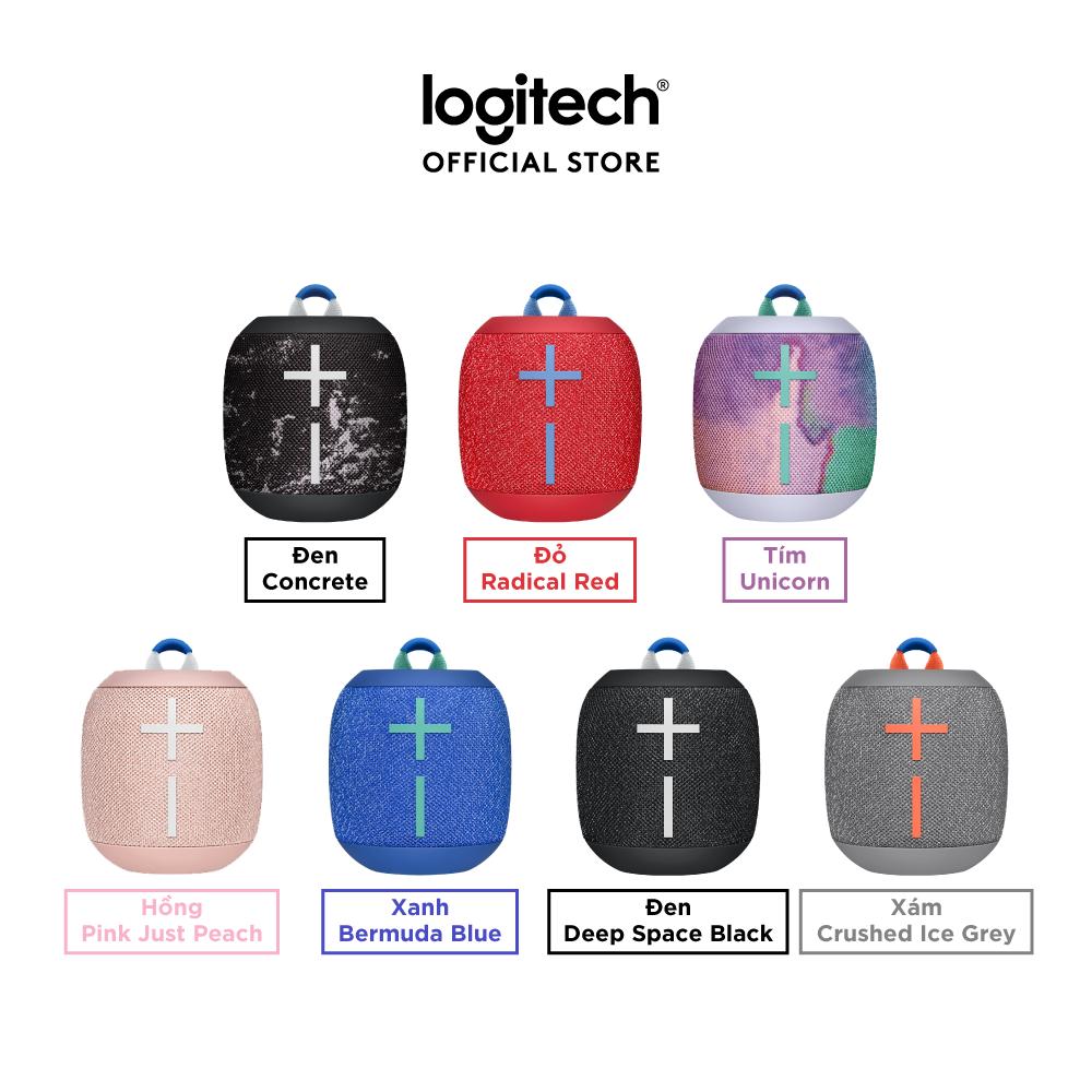 Loa di động Bluetooth Ultimate Ears Wonderboom 2 - âm thanh sống động 360, chống thấm nước và bụi IP67, không dây 33m - Hàng chính hãng