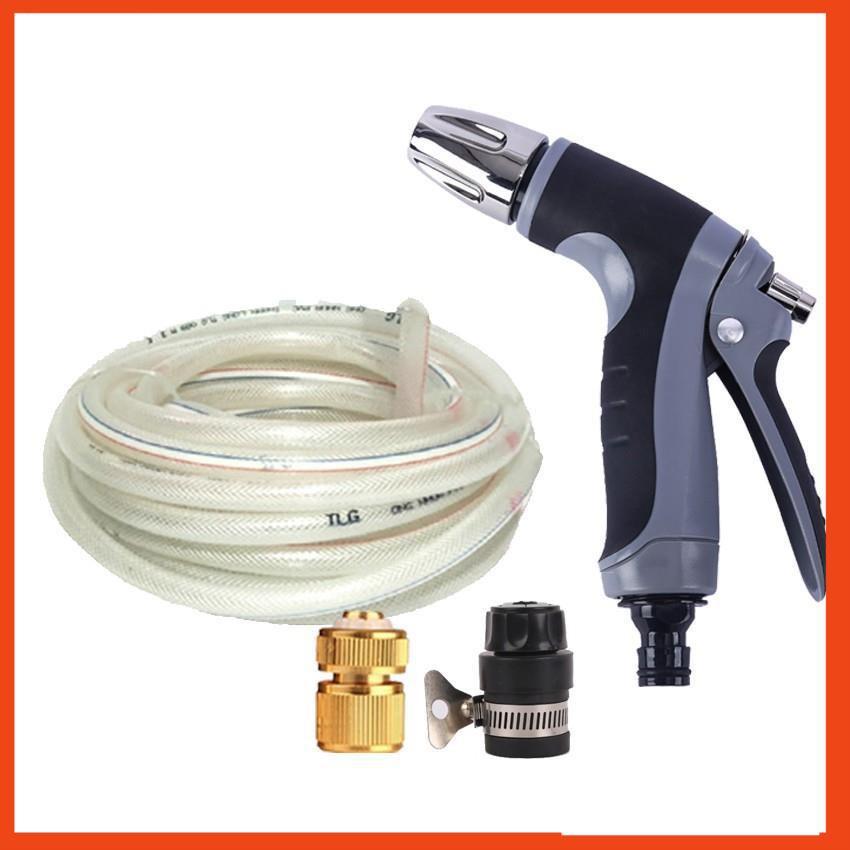Bộ dây và vòi xịt tăng áp rửa xe tưới cây 20M  206817