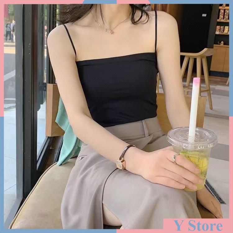 Áo bra 2 dây dáng lửng có đệm ngực 2066
