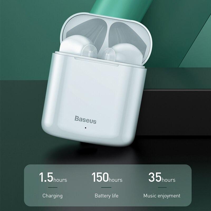 Tai nghe không dây cảm ứng Baseus Encok W09 True Wireless Earphones - Hàng Chính Hãng