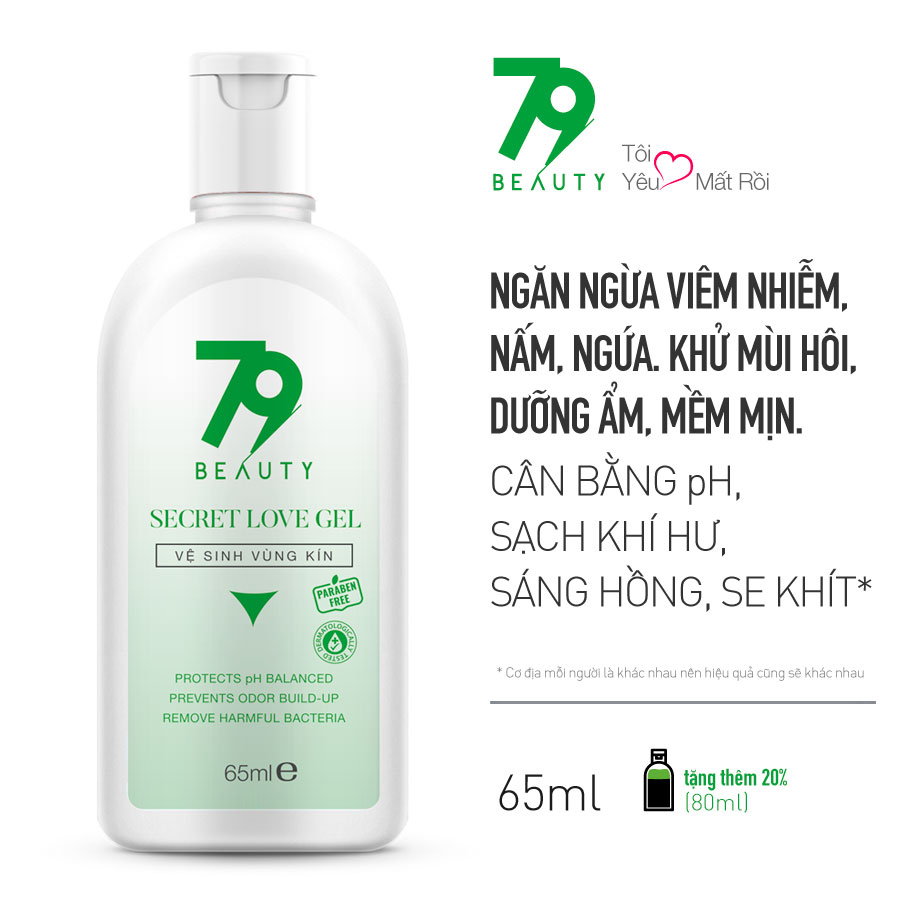 VỆ SINH VÙNG KÍN SECRET LOVE GEL 80ml 79'Beauty