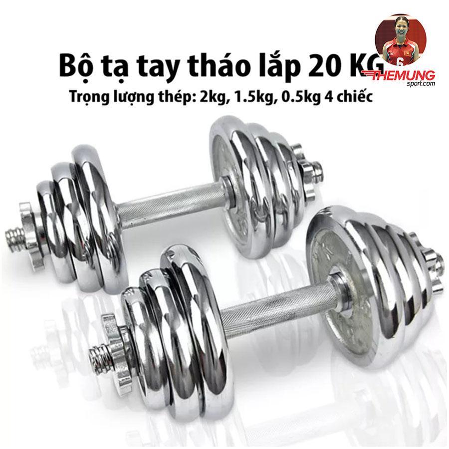 Bộ Tạ Tay Tháo Lắp 20kg