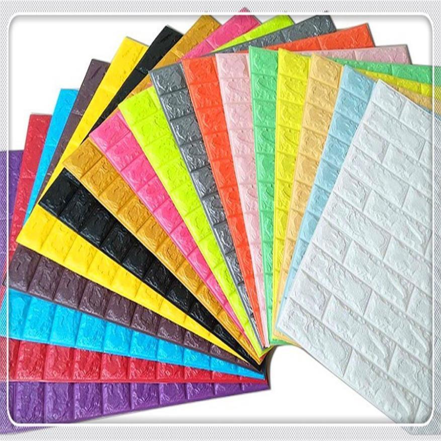 MIẾNG XỐP DÁN TƯỜNG GIẢN GẠCH 3D 77x70 CM