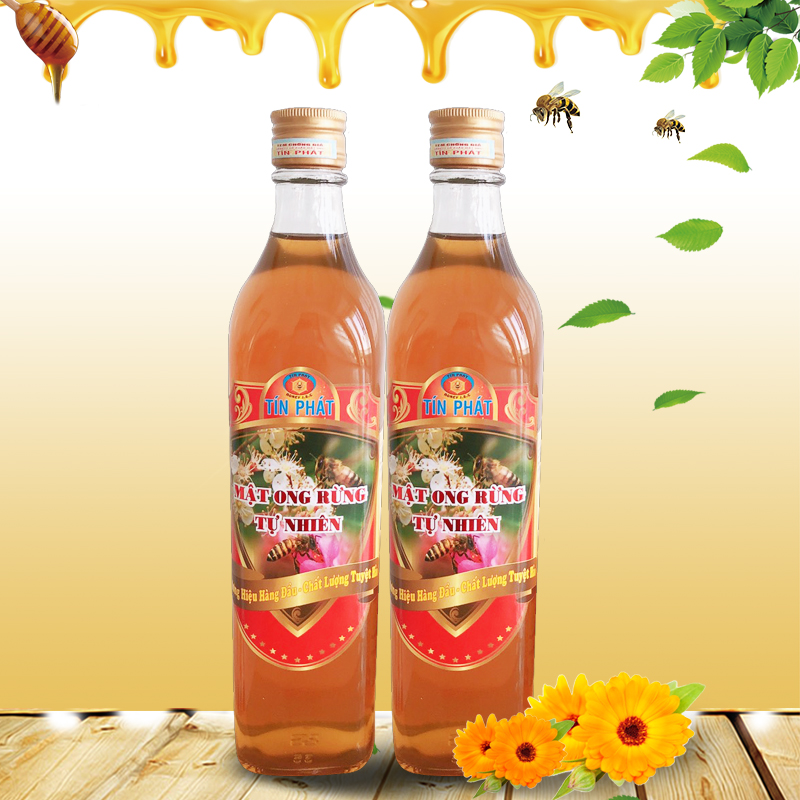 Mật ong rừng tự nhiên Tín Phát (500ml)