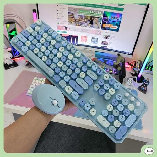 Mofii Phím Chuột Không Dây Sweet Moxed Xanh Dương 60019039 - Hàng chính hãng