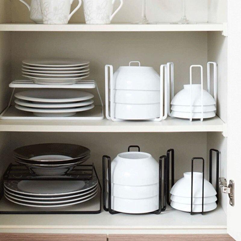 Japanese-Style Drain Dish Rack Kitchen Cabinet Organizer Storage Shelf Metal Drawer Drying Bowl Racks Home Accessories