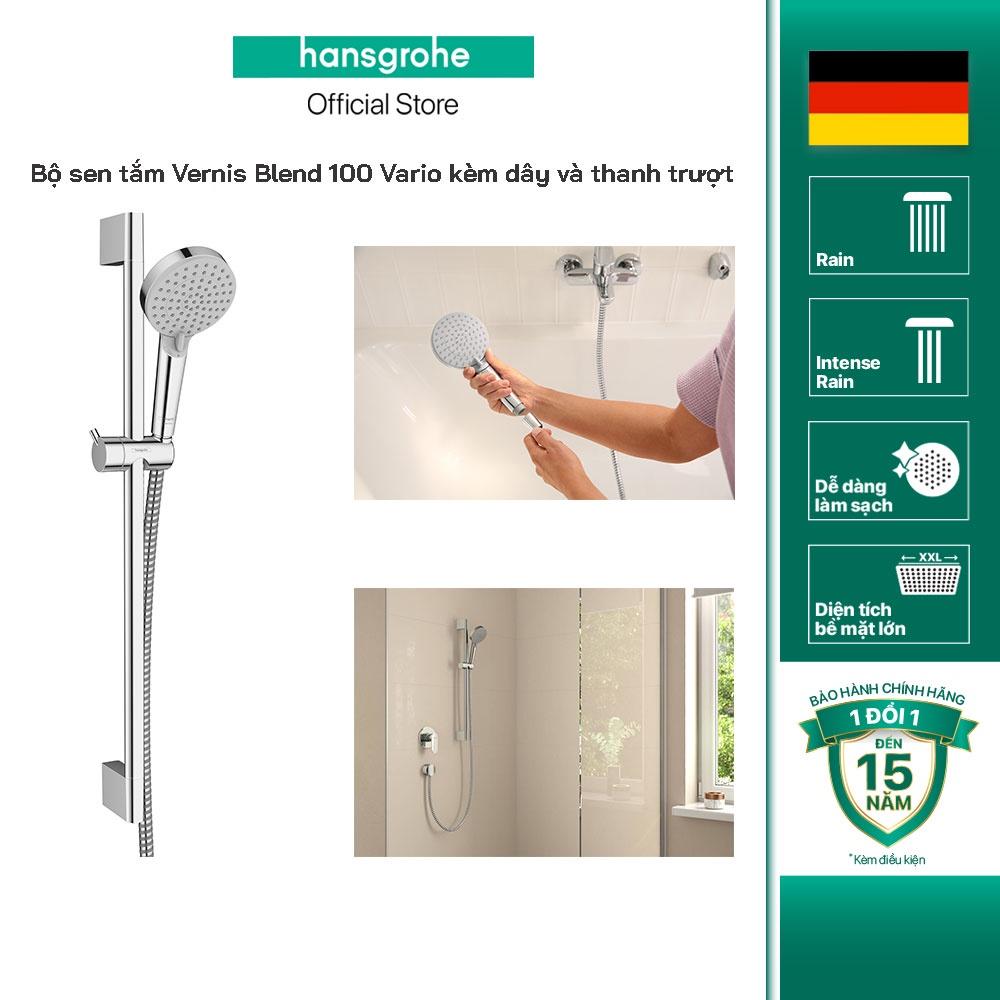 Tay sen kèm thanh trượt HANSGROHE Vernis Blend 100 26275