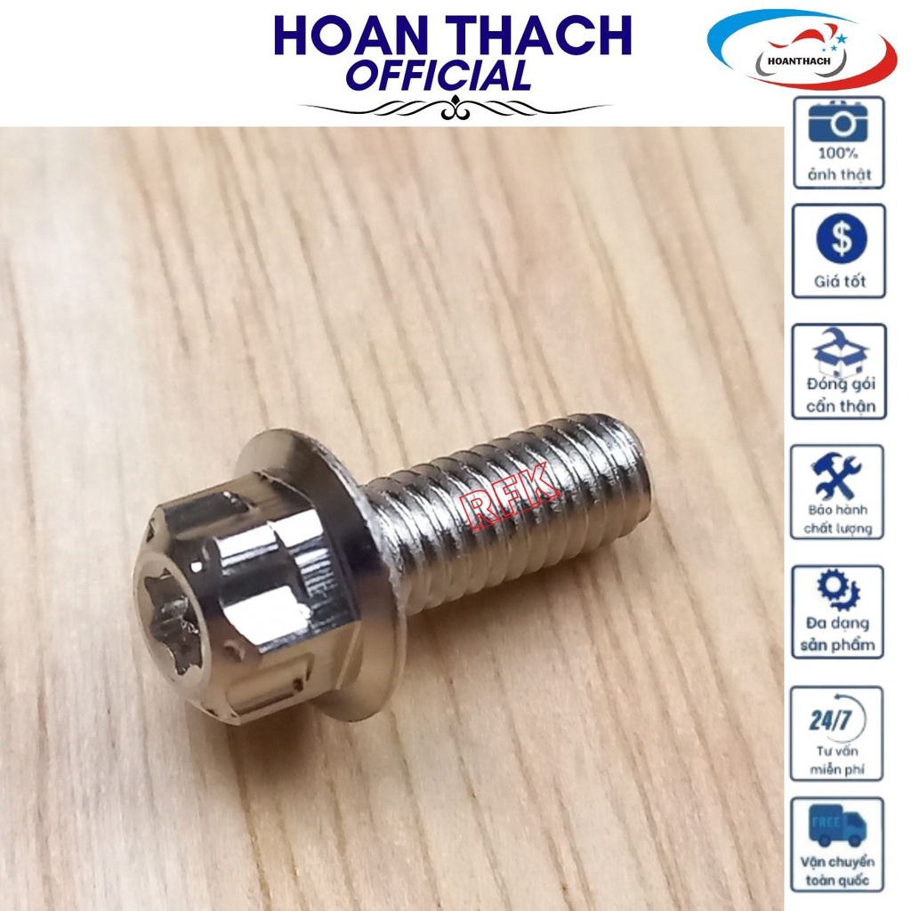 Ốc 6L15 Trụ Vương Miện Trắng dùng cho nhiều dòng xe máy SP016465 (giá 1 con)