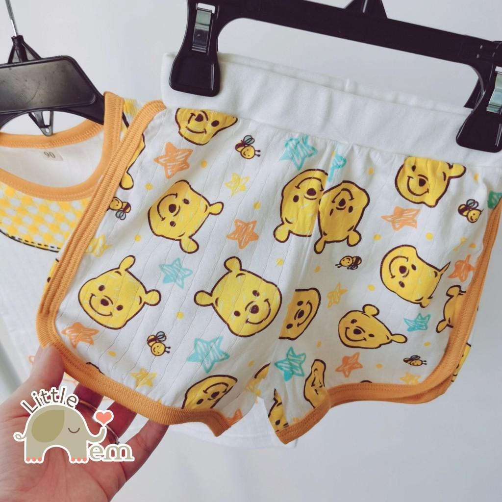 Bộ đồ bé trai Cotton xuất Nhật cộc tay _ Mickey