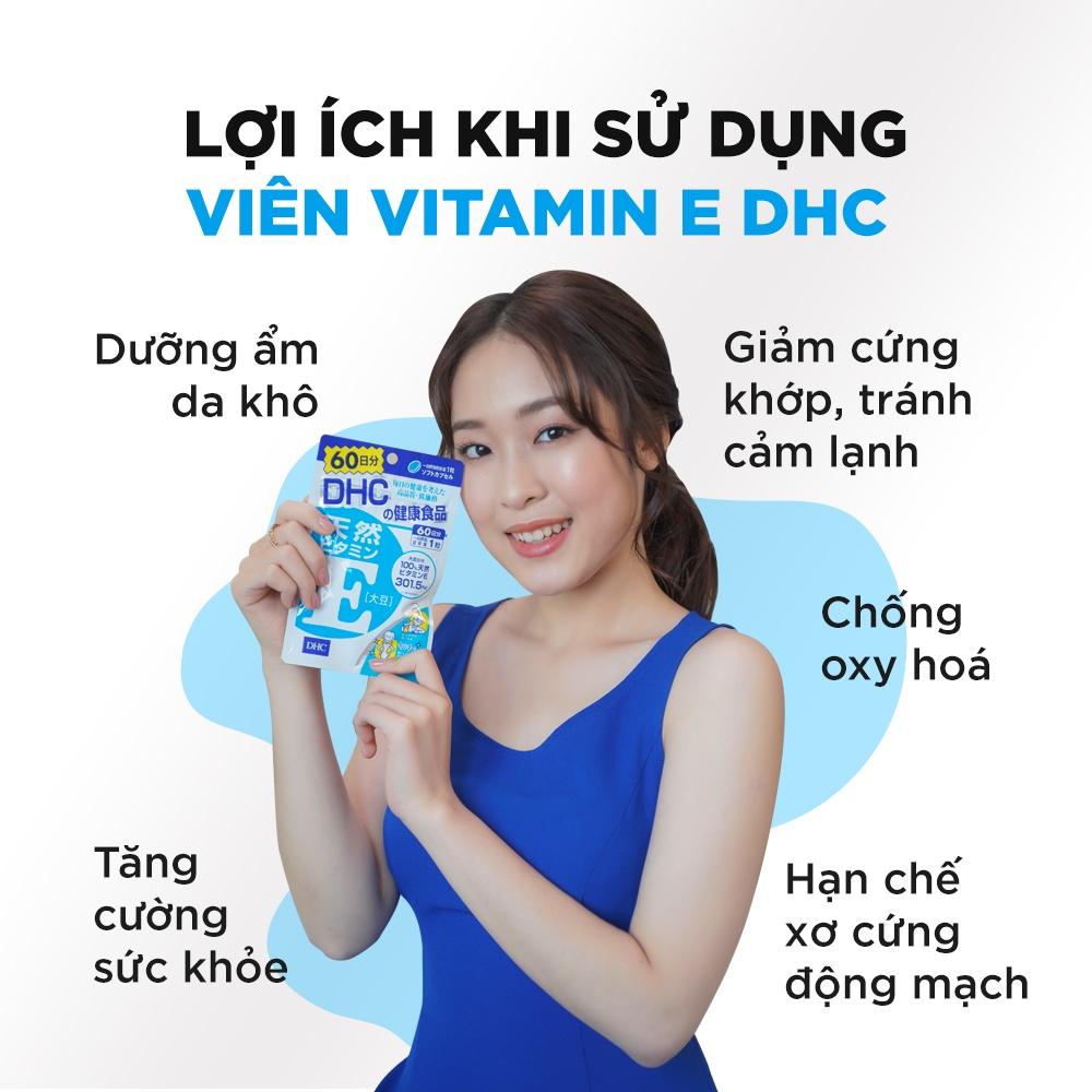 Viên uống vitamin E DHC Natural Vitamin E (Soybean)