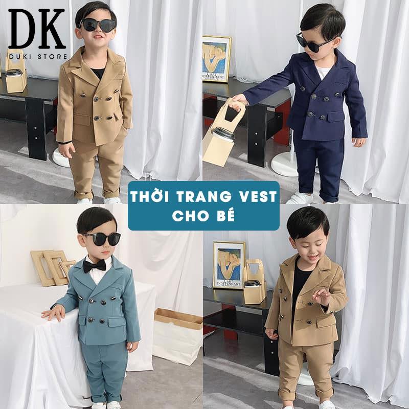 Bộ vest cho bé trai 6 cúc Hàn Quốc cực chất - DUKI STORE