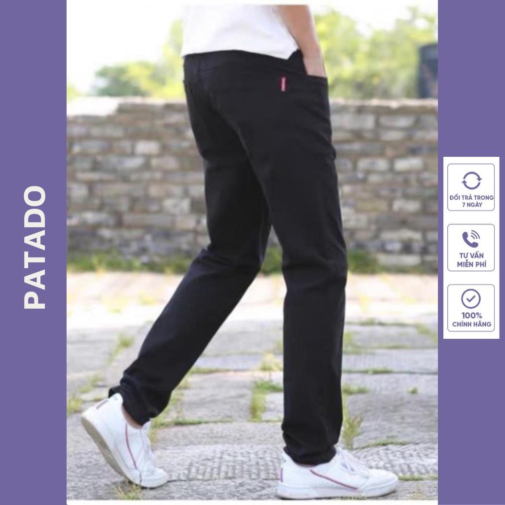Quần jean bò nam dáng baggy ống suông rộng phong cách bụi style hàn quốc