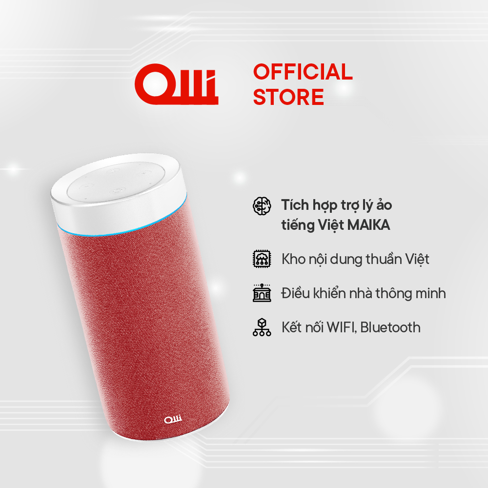Loa thông minh OLLI MAIKA - Xám Thời Thượng - Hàng Chính Hãng