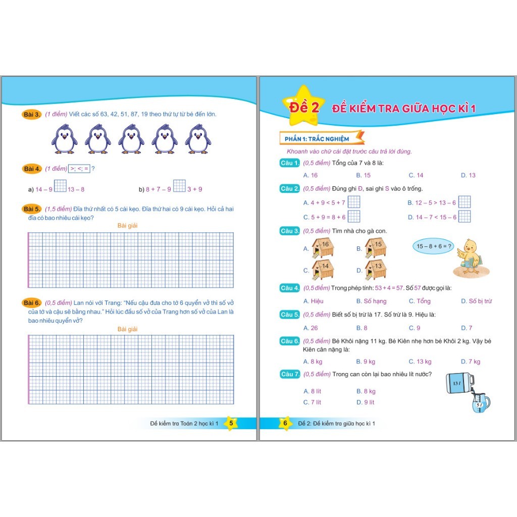Sách - Đề Kiểm Tra Toán 2 kỳ 2 - Bộ Sách Kết Nối Tri Thức Với Cuộc Sống - ND