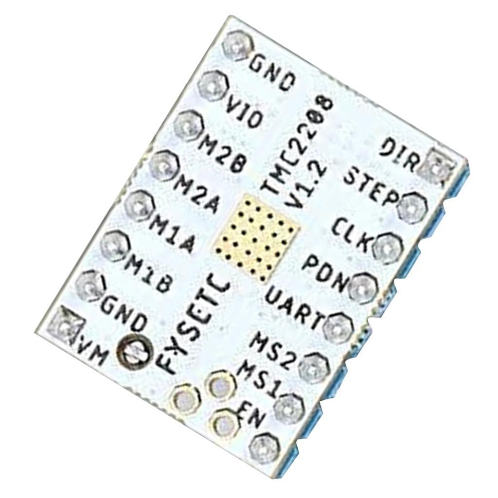 TMC2208 3D Printer Step Stick Module Stepper Motor Driver+Heat Sink, White