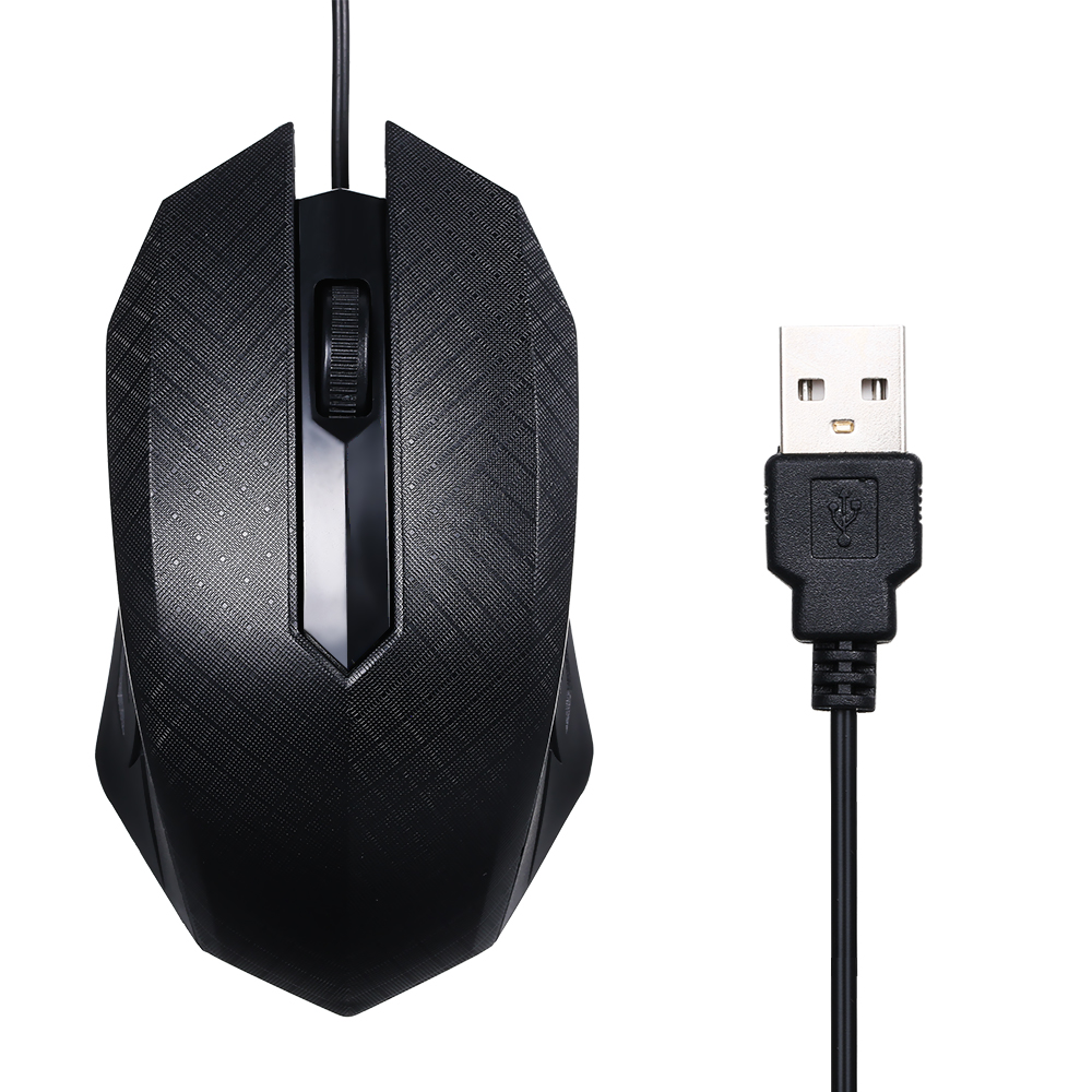 Chuột Quang Có Dây USB 3 Nút Với Dây 1.1m Tương Thích Với Windows 7/8/10 / Xp Macos