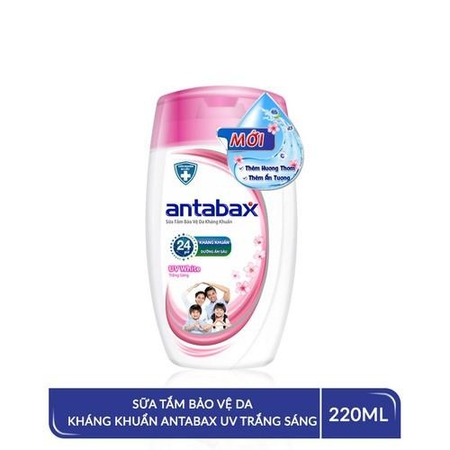 Sữa Tắm Bảo Vệ Da Kháng Khuẩn Antabax UV White Trắng Sáng 220ml