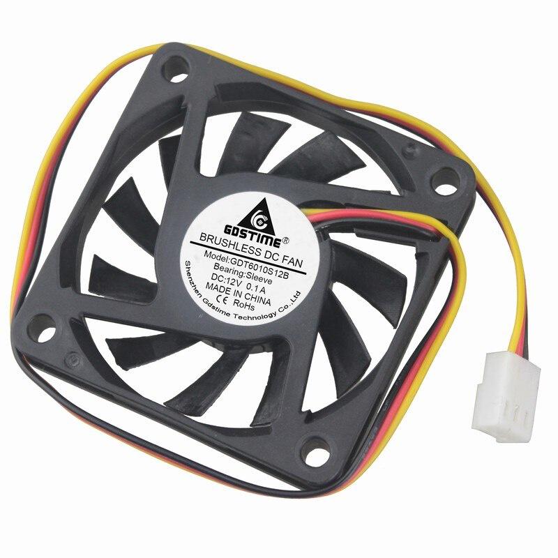 1 pcs Gdstime 3Pin DC 11V 6cm 60x60x1mm Computer PC Brushless Cooling Cooler Fan 60mm x 1mm 601