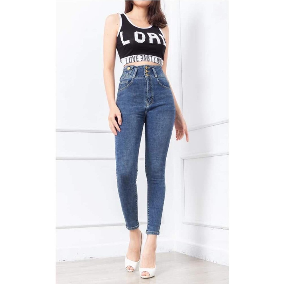 Quần Jeans Nữ Mix Túi Nhỏ Thời Trang
