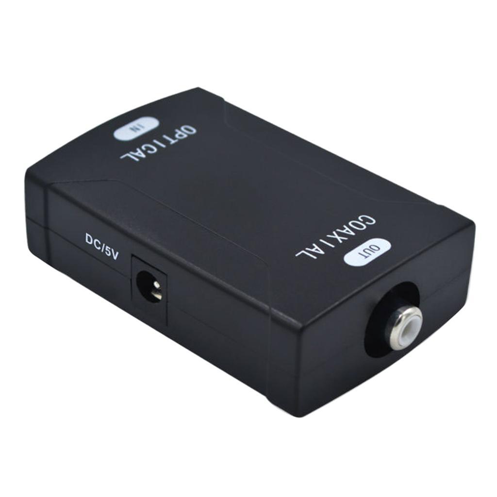 Toslink Input to RCA Coaxial Coax Digital Audio Cable Converter Adapter US