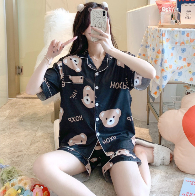 Đồ Bộ Pijama bầu và sau sinh Chất Liệu Thun Lụa Mặc Nhà Mùa Hè cực mát