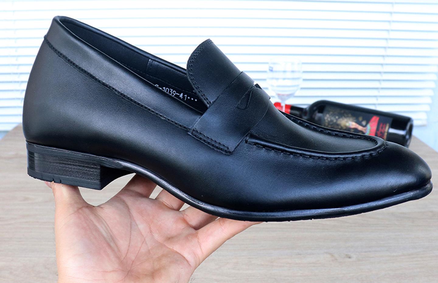 GIÀY TĂNG CHIỀU CAO GIÀY CAO DÀNH CHO NAM GIỚI T&TRA S1039 DA TRƠN - CAO 6CM GIÀY ĐỘN NAM CAO VƯỢT TRỘI
