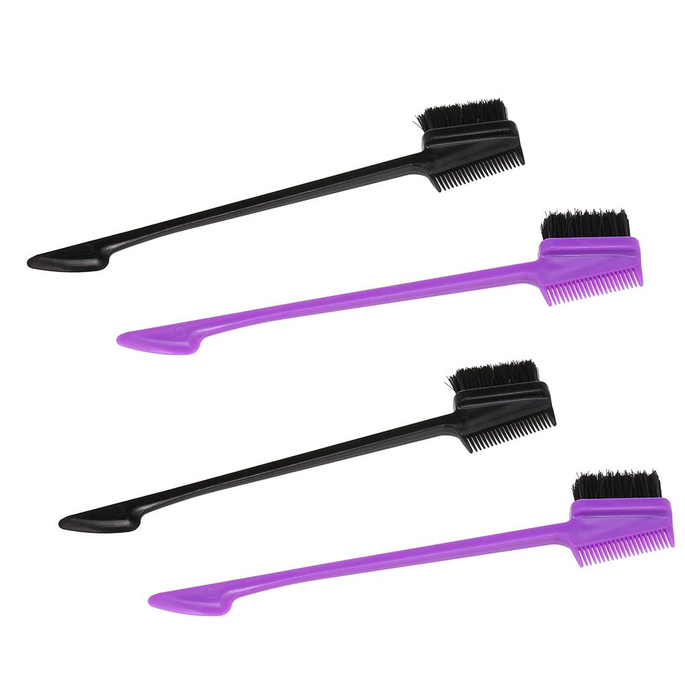 Set 4 cọ, lược trang điểm lông mày và lông mi thiết kế hai đầu