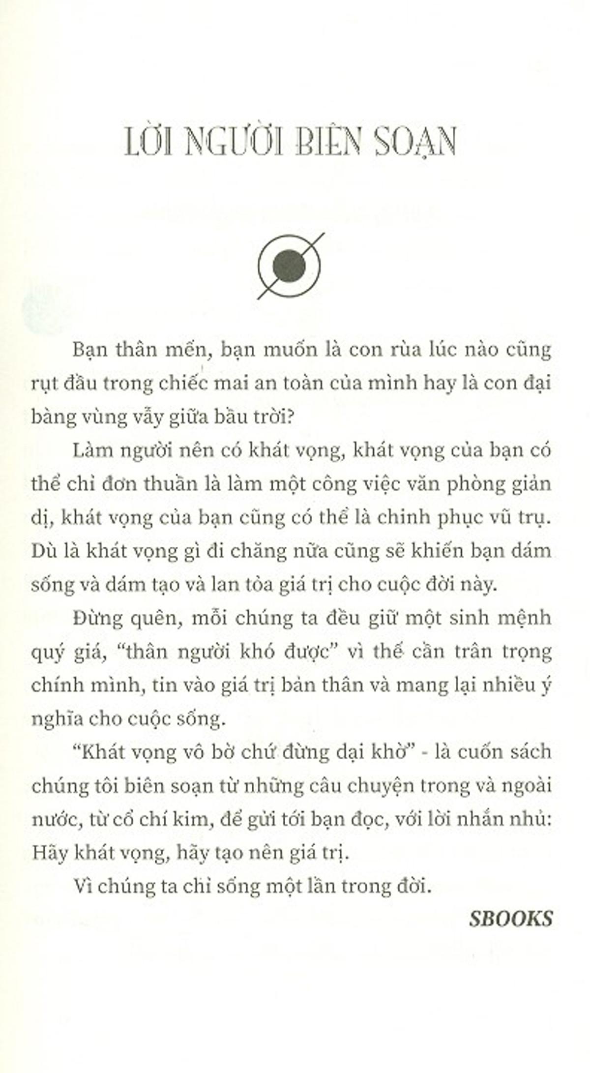 Tủ Sách Trí Tuệ - Khát Vọng Vô Bờ, Chứ Đừng Dại Khờ