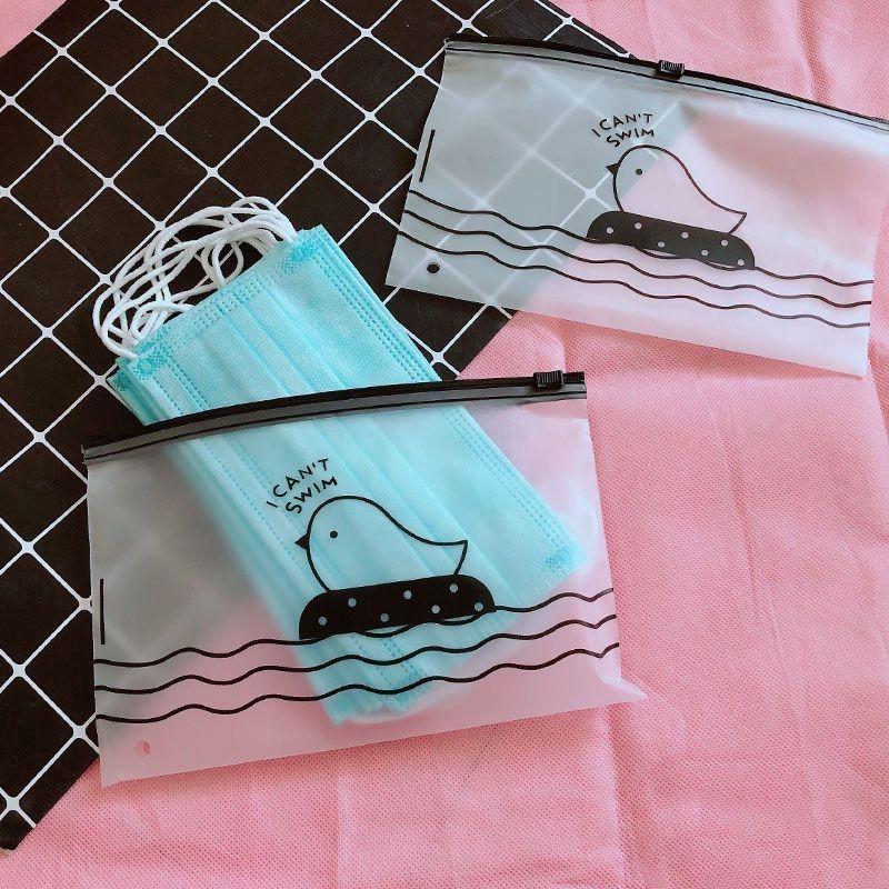 Túi Zip Lụa Mờ Đựng Đồ