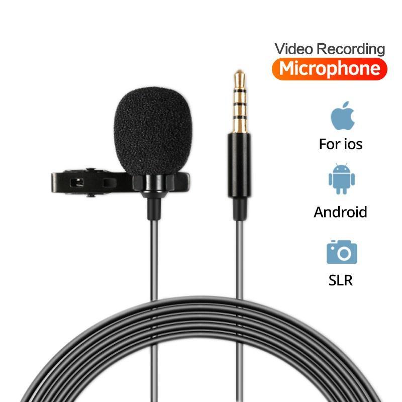 Micro kẹp cổ áo Ankndo có dây nhỏ gọn có giắc cắm 3.5mm dành cho loa PC điện thoại