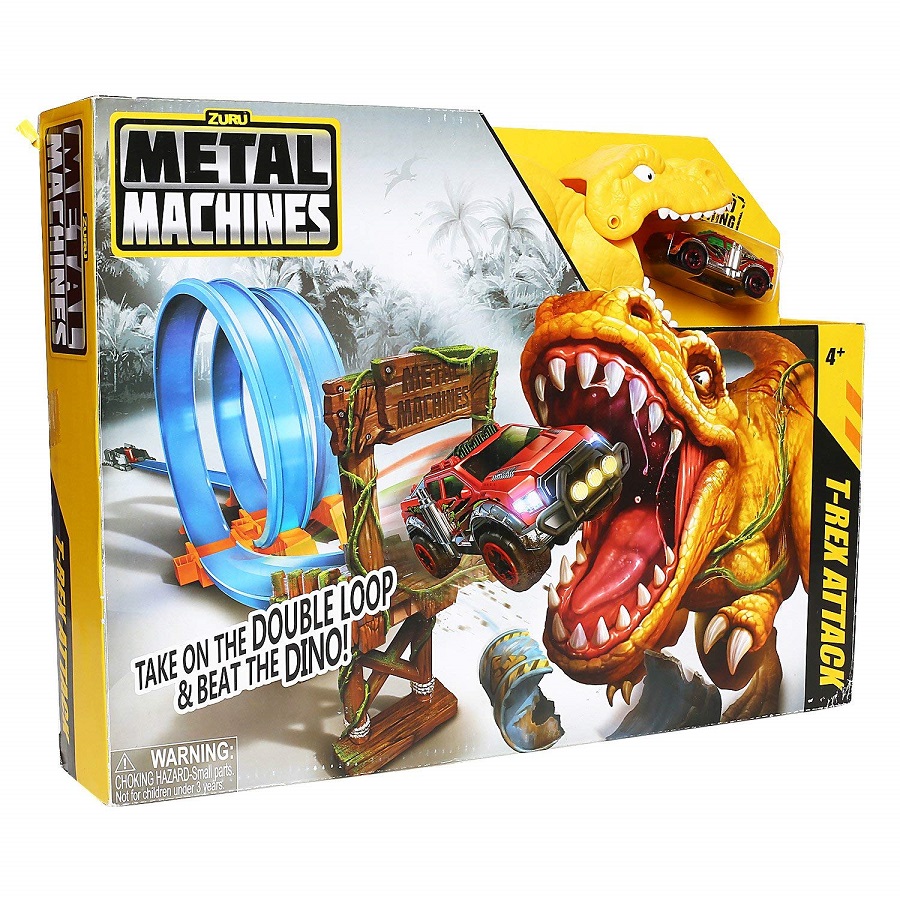 Bộ đồ chơi đường đua đối đầu T-Rex Zuru Metal Machines