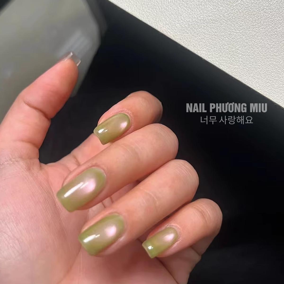 Sơn Mắt Mèo Xanh Ổi Vendeeni Siêu Hot Mùa Hè Làm Nail Tạo Hiệu Ứng Kính Sáng Bóng, Sơn Gel Ngọc Trai Xanh Pastel Trang Trí Móng Tay Nghệ Thuật